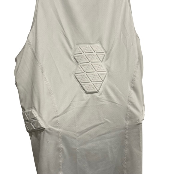 NWT Adidas Padded Football Tank Top 3XLT Mens White AEROREADY Sleeveless Shirt - Picture 5 of 10